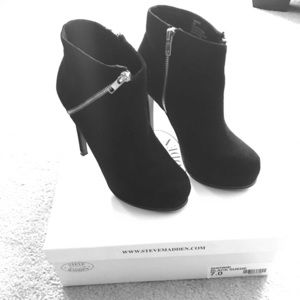 Black Suede Bootie